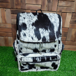 Cowhide Leather <b>Backpack</b> School Bag Custom Design <b>Student</b> Travel <b>Backpack</b> Hot Selling Handmade - Product Image 4