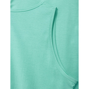 Camiseta sin Mangas de Algodón Azul Claro para Hombre, Cuello Redondo, Informal, de Color Sólido, Tejida, Transpirable, para Usar Debajo de la Ropa - Product Image 3