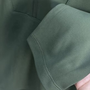 Sudadera Oversize de Hombre con Cuello Forrado de Punto, Diseño de Logotipo Bordado Personalizado OEM, Versión Ancha, Color Sólido, 300gsm, Nueva - Product Image 3