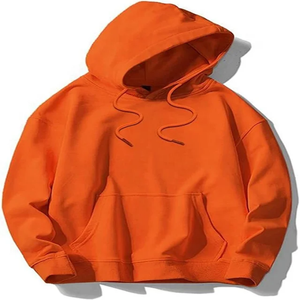 Two Big Pockets Front Spring Woven Casual Eco-Friendly Waterproof Windproof Cotton Hoddies Custom Logo <b>Men</b> Designer <b>Black</b> - Product Image 1