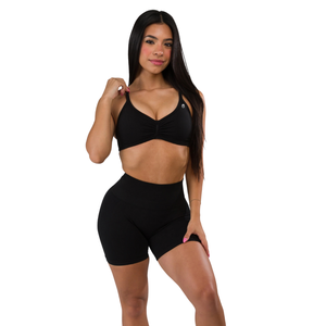 เสื้อชั้นในกีฬาไร้ตะเข็บสำหรับผู้หญิง ทรงสปอร์ตบรา กระชับรูปร่าง เหมาะสำหรับโยคะ ฟิตเนส ออกกำลังกาย ยืดหยุ่น รองรับการเคลื่อนไหว ชุดออกกำลังกายประสิทธิภาพสูง - Product Image 3