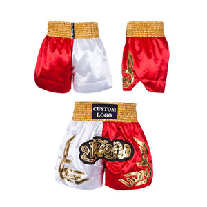 กางเกงขาสั้นออกกำลังกายผู้ชายสำหรับฤดูร้อน MMA ผ้าฝ้าย 100% กางเกงมวยไทยสำหรับออกกำลังกายและฝึกซ้อมศิลปะการต่อสู้ - Product Image 4