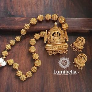 Laxmi Golden Ball Fashion Jewelry Set - Product Image 1