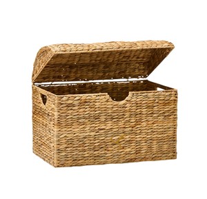 Cesta de Almacenamiento de Jacinto de Agua, Baúl de Juguetes Tejido con Tapa, Contenedor Grande para Mantas, Organizador para Decoración del Hogar - Product Image 2