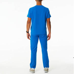 Achetez une tenue médicale pour hommes, nouvelle conception, confortable, respirante, sur mesure, tissu léger - Product Image 3