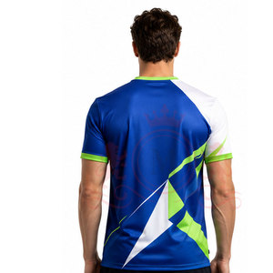Maillots de football 2026 légers bleus et blancs pour équipe – Meilleur produit en polyester - Product Image 4