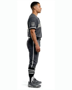 Ensemble uniforme de baseball personnalisé pour hommes, maillot en mesh, tenue d'équipe à manches courtes avec pantalon - Product Image 3