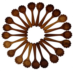 Cuillère en bois sculptée à la main du Vietnam |   Cuillère à café et à thé faite à la main pour la cuisine et la table - Product Image 2