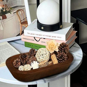 Handmade Wooden <b>Dough</b> <b>Bowl</b> Candle 4 Pack - Product Image 2