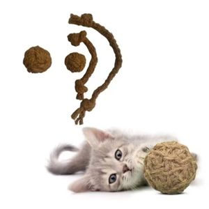 Cuerda de Fibra de Coco de Alta Calidad para Perros, Pelota Masticable Ecológica de Material Natural, Disponible en Stock - Product Image 1