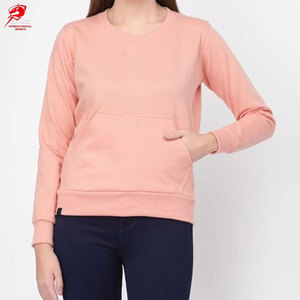 Good Material Cotton Made Women Sweatshirts Quality Breathable Casual Regular Fit Sweatshirts - Product Image 1