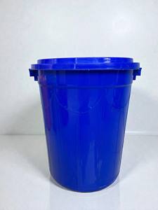 Round <b>Plastic</b> Rice <b>Container</b> <b>With</b> Measuring Cup <b>Food</b> Grade Storage Barrel For International Wholesale Market - Product Image 3