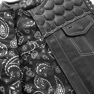 Gilet en cuir marron clair avec col en V, respirant, décontracté, pour l'hiver, service OEM disponible - Product Image 6