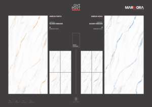 กระเบื้องพอร์ซเลนขนาด 600x1200 มม. ลายหินอ่อนเงางาม สำหรับตกแต่งผนังและพื้นบ้านหรูหรา โครงการตกแต่งภายในบ้านสมัยใหม่และโครงการเชิงพาณิชย์ - Product Image 4