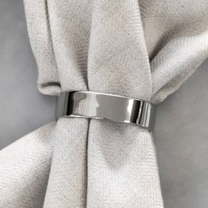 Ensemble d'anneaux de serviette en métal élégants, accessoires décoratifs pour serviettes, pour réceptions de mariage, banquets et la maison - Product Image 3