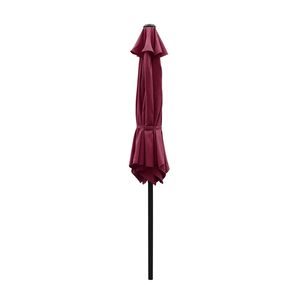 Sombrilla de Patio de 7.5 pies con Manivela, Sombrilla de Mercado para Exteriores con 6 Varillas Resistentes, Impermeable para Jardín o Terraza - Product Image 3