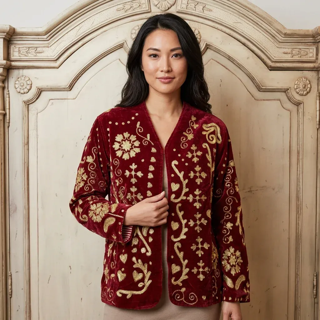 Ivory with Ruby   Burgundy