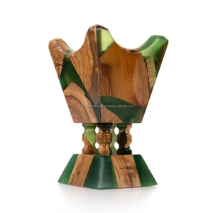 Brûleur à Bakhoor en résine de bois écologique et durable, fait main, décoratif, porte-encens arabe, parfum d'ambiance pour la maison, aromathérapie - Product Image 2