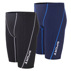 <b>Men</b> <b>Compression</b> <b>Shorts</b> High Waist Capri Length Geometric Print Quick Dry Sporty Style Elastic Waist Spandex Polyester - Product Image 3