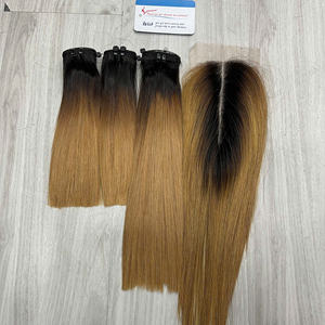 Precio de Fábrica Caliente: Cabello Humano Remy Virgen Liso Oscurón Marrón Ombre con Cutícula Alineada SDD, Extensiones de Cabello Humano, Peluca Bob - Product Image 3