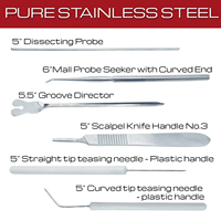Ensembles d'instruments de chirurgie générale professionnels, pinces à tissus en acier inoxydable de qualité chirurgicale, pinces hémostatiques, ciseaux chirurgicaux