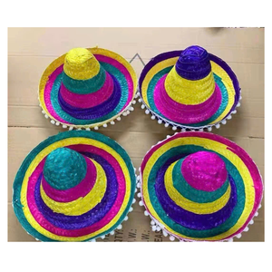HIGH QUALITY Eco Friendly Paper <b>Straw</b> Hat Blank Wide Brim Body for DIY Custom Hat Making Wholesale Mexican Style - Product Image 1
