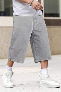 Pantalones Cortos Vaqueros Casuales para Hombre, Personalizados, Holgados, Transpirables, de Algodón Ecológico, de Alta Calidad, Estilo Urbano, Vintage, para Verano - Product Image 6