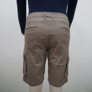 Pantalones Cortos de Sarga Elástica para Hombre, con Mezcla de Algodón Suave, Corte Ajustado, Comodidad y Ligereza, Ideales para Salidas Informales - Product Image 6