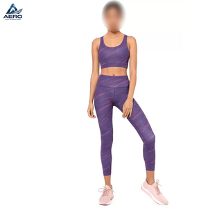 Sujetador Deportivo de Compresión Morado de Doble Tono 2026, Personalizado, de Último Diseño, para Yoga y Fitness, el Más Vendido para Mujer - Product Image 2