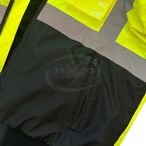เสื้อแจ็คเก็ตทำงานแบบมีแถบสะท้อนแสง ระบายอากาศได้ดี ได้รับมาตรฐาน CE ขนาดสั่งทำได้ คุณภาพสูง ขายดี - Product Image 5