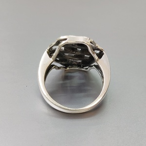 2023 Plain Silver Statement <b>Ring</b> with Simple Lining 925 Sterling Silver Wedding <b>Ring</b> Elegant Design Limited Time Offer! - Product Image 3