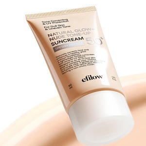 [REVITAL LAB] efilow Crème Solaire Teint Naturel Éclat Nude 50ml Solution de Soin Éclaircissante et Revitalisante à la Vitamine - Product Image 1