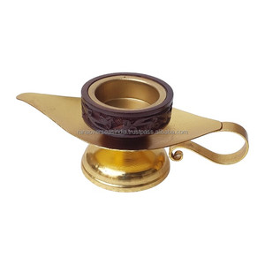 Brûleur d'encens à cône de charbon de bois en métal et en bois très bien noté avec poignée, parfait pour la méditation et la relaxation aux prix du marché - Product Image 5