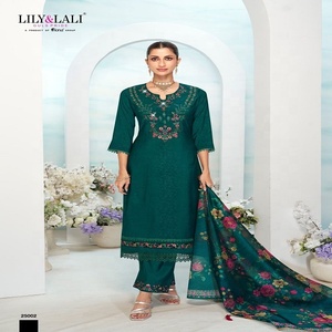 Vente chaude Élégant Long Coton Femmes Kurti pour la Fête et Vêtements de Mariage au Prix de Gros de l'Inde pour l'Exportation - Product Image 3