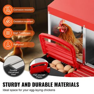 Nuovo Nido per Galline a 3 Scomparti da 15 a 30 Pollici in Metallo Resistente alla Corrosione, Cassette di Nidificazione Inclinate Stabili Tipo A per Allevamento di Polli - Product Image 3