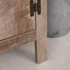 Mobile da Bagno con Doppia Anta, Organizzatore da Terra Sotto il Lavabo, Stile Legno di Recupero - Product Image 6