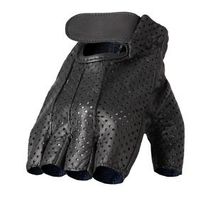 Guantes de Motociclista de Cuero Perforado Duraderos, Transpirables, de Medio Dedo, para Conducir Motocicletas, OEM, Personalizados, Venta al Por Mayor, Pedidos al Por Mayor - Product Image 1