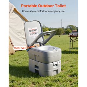 Inodoro Portátil con Tanque de Desechos Desmontable de 7.9 Galones, 200 Descargas, Diseño Moderno para Acampar, Viajar al Aire Libre, Indicador de Nivel para Adultos - Product Image 2