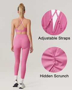 Leggings de compression pour femmes et soutien-gorge de sport anti-transpiration, ensemble de tenue de sport - Product Image 2