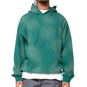 Venta caliente mejor estilo hombres Sun Faded sudaderas con capucha de alta calidad Heavyweight Plain hombres Streetwear pulóver sudaderas con capucha - Product Image 1