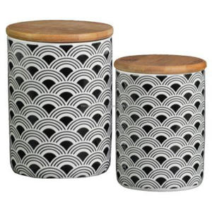 2024 Latest <b>Tea</b> <b>Coffee</b> <b>Sugar</b> <b>Canisters</b> Set With Bamboo Lid Wholesale Supply Large Pots Metal Beautiful <b>Canister</b> Jar Accent Color - Product Image 3