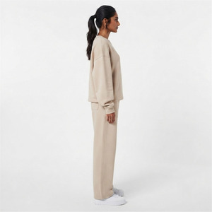 Ensemble de survêtement polaire imprimé délavé à l'acide pour homme, sweat à capuche et pantalon de jogging, deux pièces décontractées d'hiver à épaules tombantes - Product Image 3