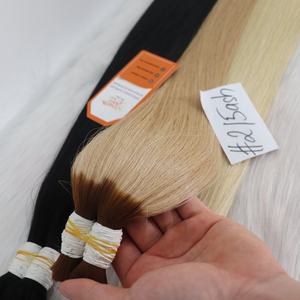 Cuticle Aligned Virgin Hair Bulk Human Hair Extensions Vietnamese Hair Supplier Color <b>Highlight</b> 2/5ash - Product Image 2