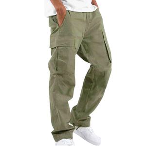Pantalones rectos para correr para hombre, pantalones tácticos geniales para correr para hombre, pantalones resistentes para exteriores, ligeros, informales, de carga - Product Image 1