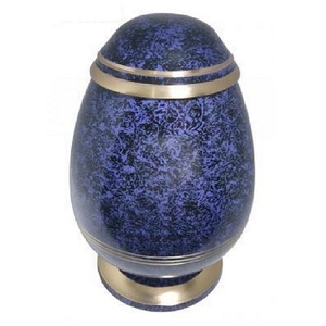 Urnas de cremación para adultos de aluminio con diseño único, con banda y acabado en estaño, urnas funerarias metálicas para cenizas humanas. - Product Image 2