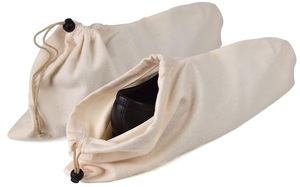 Sac de shopping en toile de mousseline imprimé avec logo personnalisé, sacs à chaussures anti-poussière, emballage en tissu, sac en mousseline noir réutilisable, écologique, grand sac en mousseline noir - Product Image 6