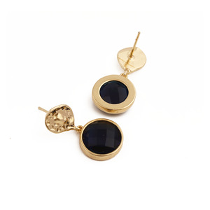 Pendientes de Iolita con Baño de Oro de 18K, Hechos a Mano, Joyería de Moda para Regalo - Product Image 3