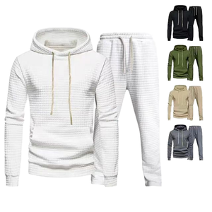 New Fashion 100% Cotton Winter <b>Men</b> Solid Casual Hooded Printed Pullover Tracksuit <b>Top</b> High Quality Lightweight Fleece Breathable - Product Image 1