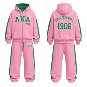 Conjunto de Chándal Personalizado AKA, Chaqueta Deportiva Bordada para Hermandades y Pantalones a Juego, Proveedor Mayorista de Ropa Deportiva - Product Image 4