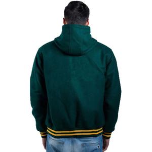 Chaqueta DEPORTIVA UNIVERSITARIA informal holgada con logotipo personalizado, chaqueta personalizada de béisbol con bordado pesado para hombre - Product Image 5